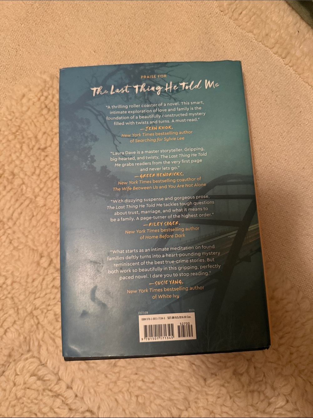 The Last Thing He Told Me - Yellow Spine Paperback - Picture 3 of 5